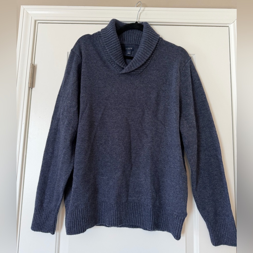 Jcrew Factory shawl collar wool blend sweater